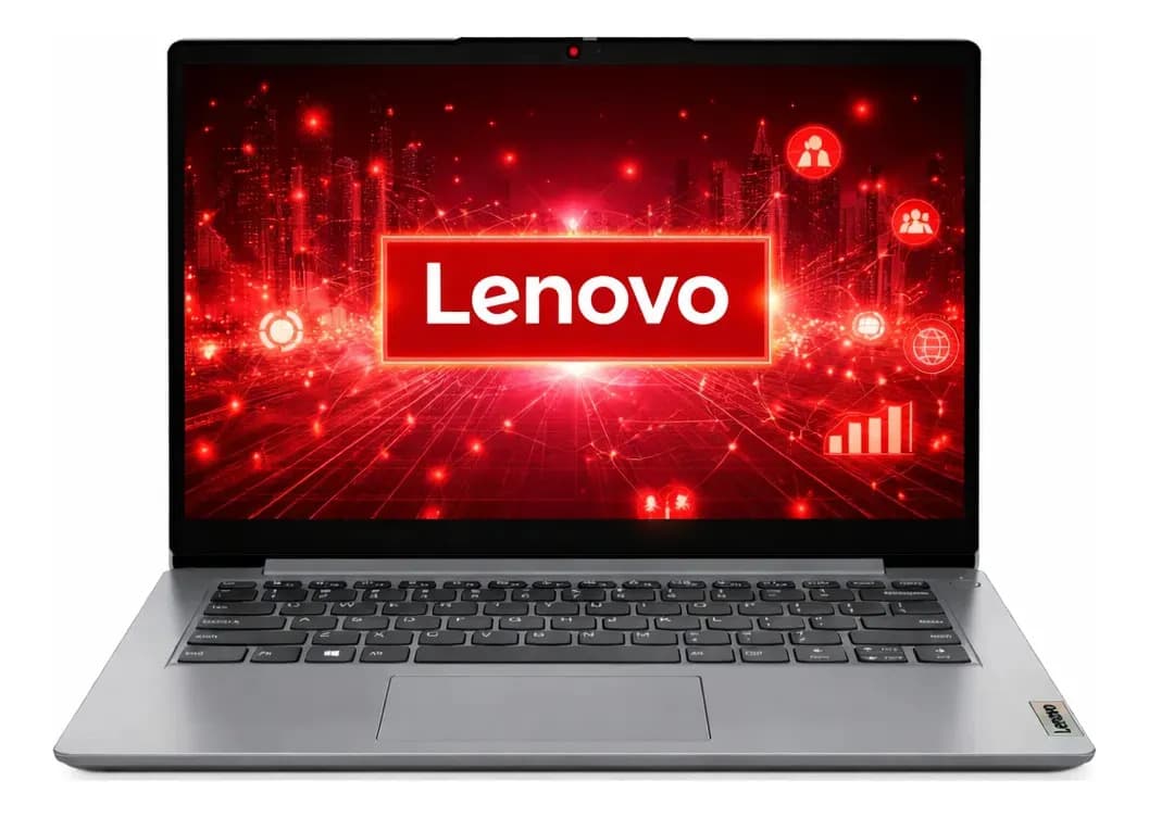 Notebook Lenovo Ideapad 1 14IJL7 Procesador Intel Celeron N4500 4gb Ram Ddr4 128gb SSD Pantalla 14" HD Windows 11 S Color Gris